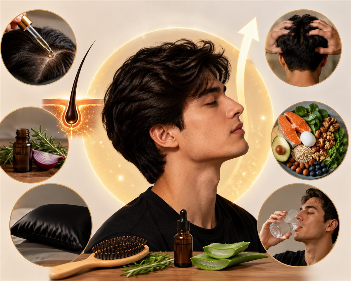 Scalp massage increases blood flow to follicles supporting the growth phase