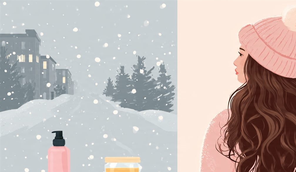 Richer moisturizing products and leave-in conditioners are essential in winter